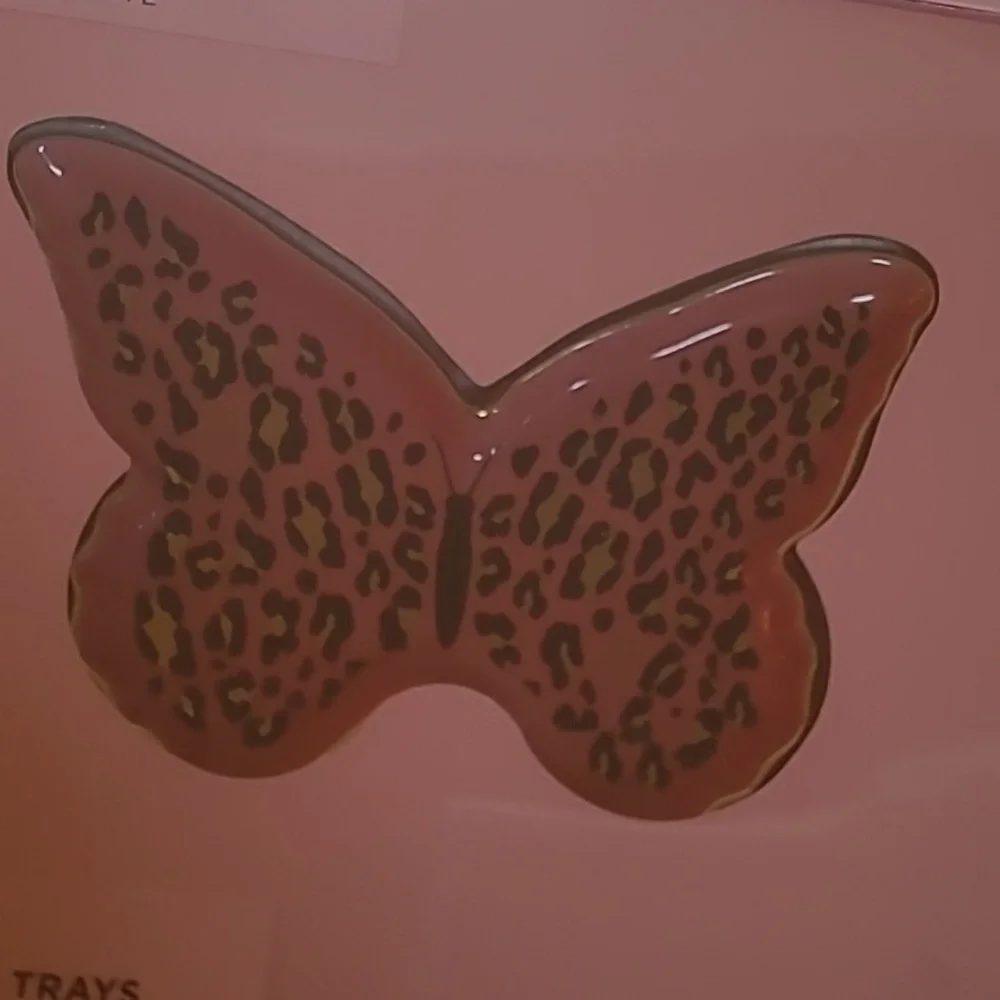 Juicy Couture Pink Leopard Trinket Tray Set